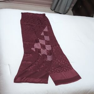 Elegant Burgundy Scarf
